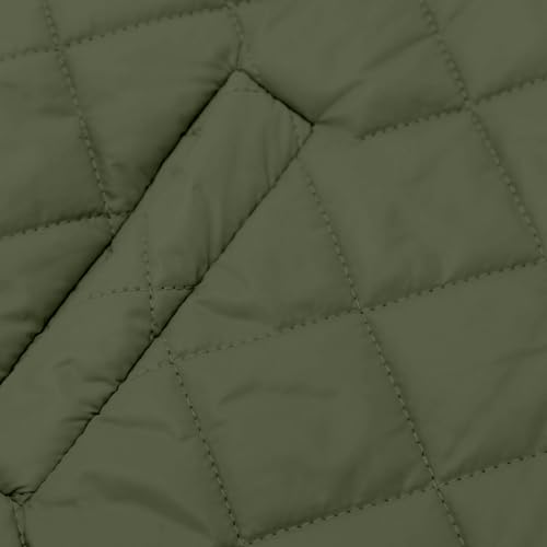 Cozy Green Puffer Jacket for Women - Lightweight, Zip-Up Comfort with Stand Collar - Image 7