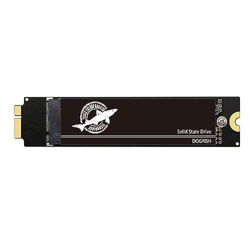 Dogfish SSD de 256GB para MacBook Air A1369 A1370, actualización de Capacidad de Unidad de Estado sólido para MacBook Air A1370 2010 2011 (EMC 2393/2471), A1369(EMC 2392/2469) (Sistema operativo)