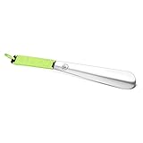 Metal Shoe Horn - Long Handled Shoe Horn for Men,Women,Kids,Seniors and Pregnancy, Shoes Boots - Stainless Steel (Black)