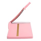 Dpofirs Portable A4 Paper Trimmer & Cutter with Safety Guard, 12 Inch Cut Length, Cutting Board Slicer for Scrapbooking, Craft, Coupon, Label, Cardstock - Pink
