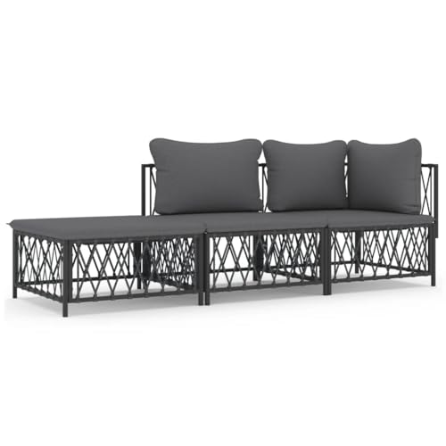Salon d'extérieur confortable pour aménager un petit espace de jardin ou balcon