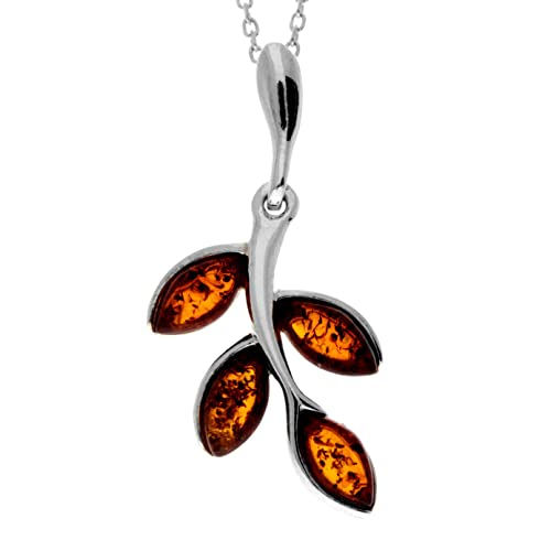 Pendentif en ambre de la Baltique et argent 925, un bijou d'exception