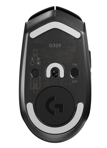 Image of Logitech G309 Lightspeed Wireless Gaming Mouse, Lightweight, LIGHTFORCE Hybrid Switches, Hero 25K Sensor, 300+ Hour Battery Life with AA Battery, 6 Programmable Buttons, PC & Mac - Black