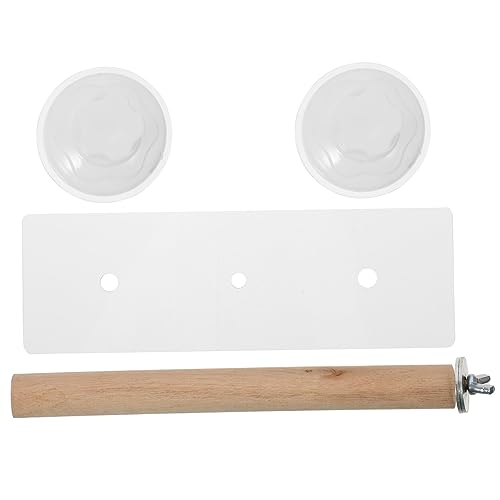 HANABASS スティックスタンド ケージ オカメインコの鳥の巣 オウムゲームスタンド 鳥小屋 ネスト 鳥の網 鳥用の吸盤とまり木 鳥かご オウムのブランコ ケージ用の鳥の巣 木材、金属、abs