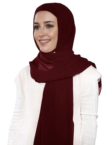Lina & Lily Premium Chiffon Ninja Instant Hijab Scarf Stitched Jersey Cap Neck Cover Full Coverage3
