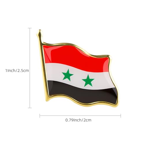 Image of Country Flag Brooch Metal Alloy Souvenir Pin Shirt Hat Backpack Jewelry Accessories Decoration Party Christmas Gift Badge International Travel Pin