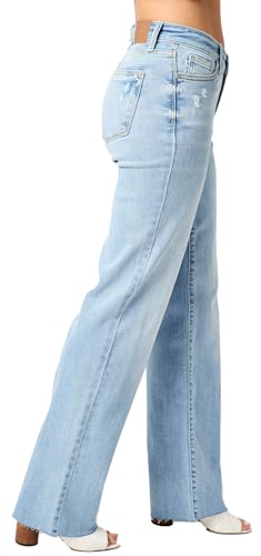 Judy Blue High Waist V Front Waistband Straight Fit Jeans 824834