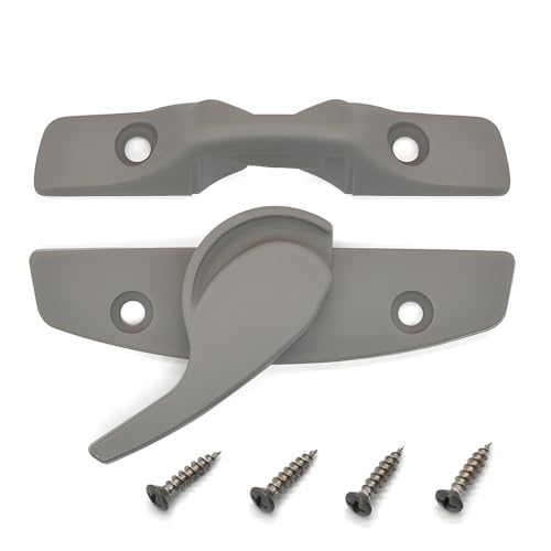 Window Sash Lock & Latch and Keeper Replacement for Andersen 200 Series Narroline and 400 Series Tilt-Wash Double-Hung Windows 1968 to Present (1 Pack, Plastic Stone Color)