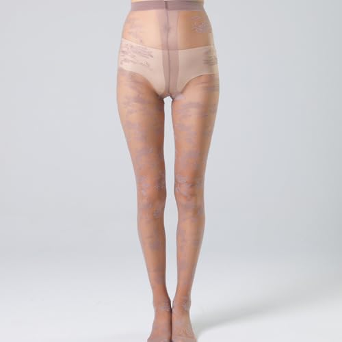 3 Pairs Premium Fashion Flower Pattern Tights for Women with Designs Sheer Colorful Pantyhose Stockings Package2