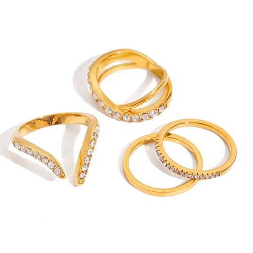 Bague géométrique acier inoxydable de qualité supérieure et éclat durable