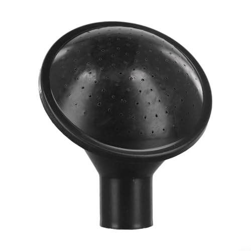 Shophubio Regadera de repuesto para regadera, boquilla de pulverización de plástico negro para latas de 5-14 L, flujo de agua plano suave para camas de jardín, macetas y cuidado de tumbas
