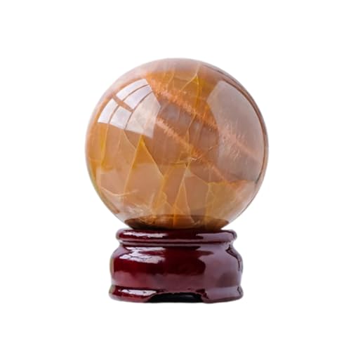 Pierre de Lune Orange Boule Cristal Sunstone Décoration Maison Objet Minéral Naturel