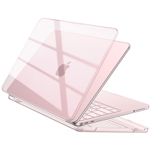 Image of EooCoo Case Compatible with MacBook Neo 13 inch 2026 Model A3404 with A18 Pro chip, Lightweight Hard Shell Scratch Resistant Protective Cover, Crystal Blush