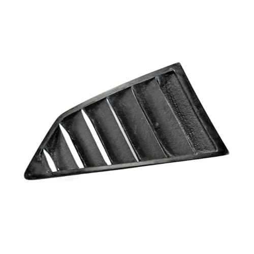 Car-Styling GT-R TS Style Carbon Fiber Rear Window Louver Glossy Finish Side Air Duct Trim Drift Kit Compatible for Nissan 08-17 R35 GTR