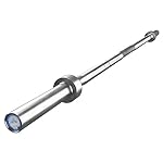 6ft Olympic Barbell - Home Gym Fitness Equipment - Straight barbell bench press (15 lb Weight - 300 LBS Capacity), Strength Training Workout Bar , Weight bar for Squats, Weightlifting