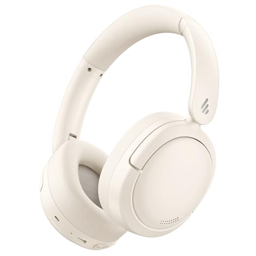 Edifier V80 Cuffie Cancellazione Attiva del Rumore Ibrida, Bluetooth 5.4, Chiamate chiare AI, 45 Ore Autonomia, Ricarica rapida, Pieghevole, Connessione multi-point, Personalizza con App - Blushell