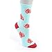 Mid Calf Cut Women's Socks - Anatomical Heart Nurse Socks - Premium Quality Cotton & Spandex - Comfortable & Lightweight - Perfect for Nurses, Doctor - One Size Fits All