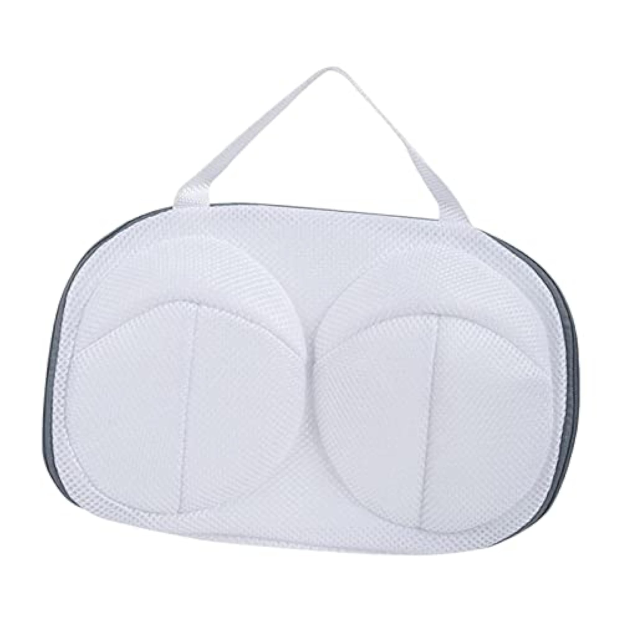 Bra Washing Bag for Air Drying & Hanging, Gray Edge