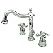 Kingston Brass KB1971AX Heritage Widespread Lavatory Faucet, Polished Chrome,8-Inch Adjustable Center