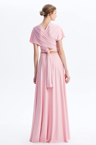 Infinity Dresses for Bridesmaids,Wedding Guest Dresses for Women,Plus Size Wrap Dress Long Maxi Convertible Multiway Dress