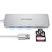 Produktbild CSL - USB 3.0 Hub inkl. Cardreader externes Kartenlesegerät - 3-Port Verteiler im Alu Slim-Design - inkl. microSD Slot SD Slot - kompatibel mit PC Notebook Apple MacBook iMac PS4 Tablet UVM.