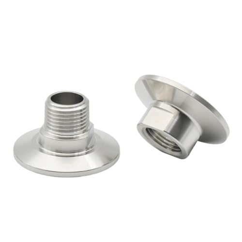 Adaptador de rosca macho triple abrazadera conector sanitario 1/2 BSPT 8