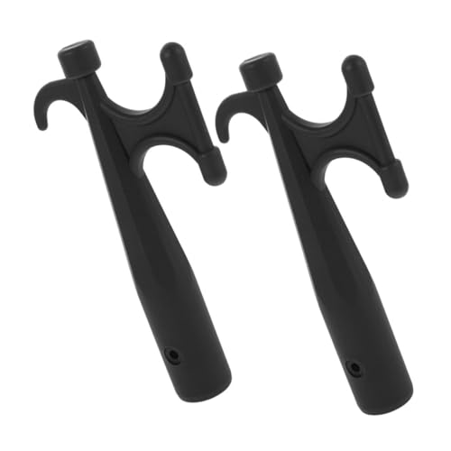 Happyyami 2Pcs Boat Hook Replacement Head Versatile Lifeboat Accessory for Fishing and Camping Durable Hook for Docking Compatible with Extension Poles