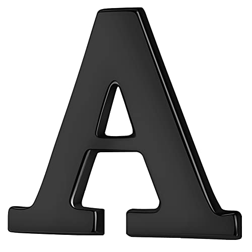 Image of HONEY BEAR Initial Alphabet Letter Lapel Pins Collar Badge Brooches for Mens /Womens Shirt Dress Decoration Black