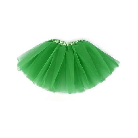 A Liittle Tree®-New Kids Girls Tutu Skirts Dress Up Fancy Dress Party Hen Party (Green) Cover