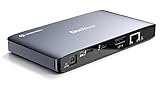 Thunderbolt 3 Dock - Dual 4K@60Hz Monitor, Dockteck Laptop Docking Station with 60W Charging, 2...
