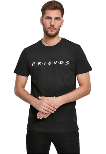 Merchcode Men's Friends Logo T-Shirt, Black, 4XL
