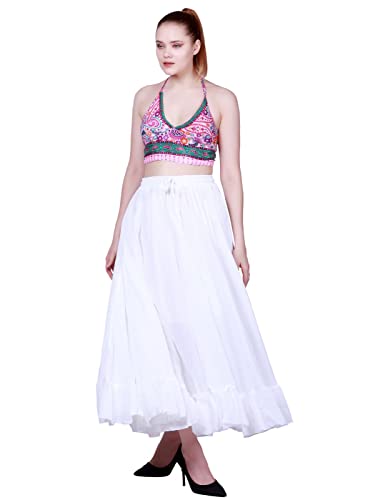 15 Yard Belly Dancing Skirt For Ats (White) #TOP7