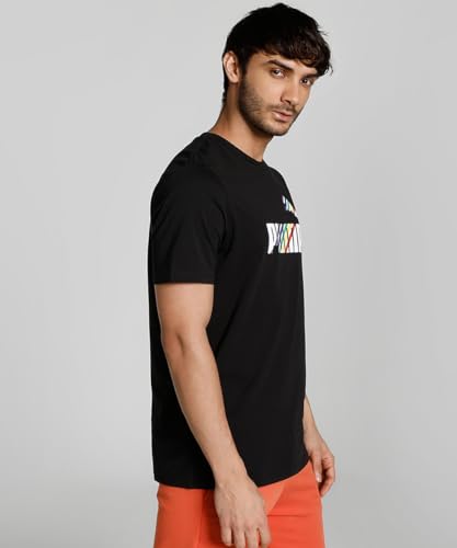 Image of Puma Men's Printed Regular Fit T-Shirt
