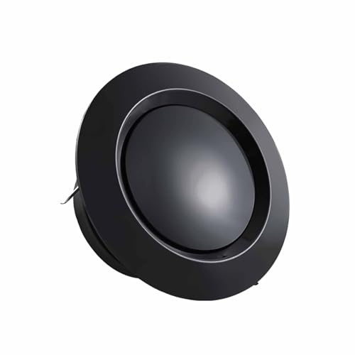 HUPQCVX Cubierta De Ventilación De ABS Ajustable, A Prueba De Viento, Resistente Al Color, Puerto De Escape De Alero Redondo Blanco, Adecuado For Tuberías De PVC.(Black,150mm)