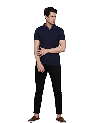 Image of INKKR Men's Regular Fit Polo Neck Half Sleeve Multicolor T-Shirts Combo