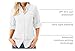 Womens UPF 50+ UV Sun Protection Safari Shirts Long Sleeve Outdoor Cool Quick Dry Fishing Hiking Gardening Shirts (5072 White S)