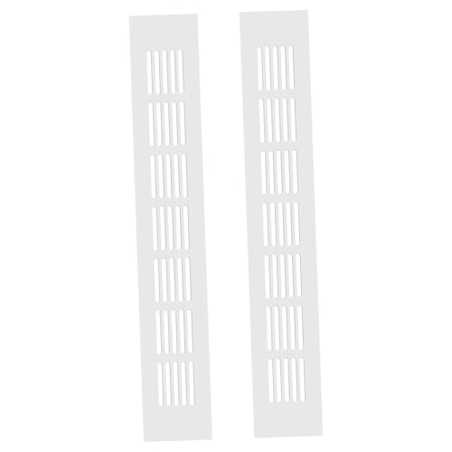 Gatuida 2 pièces Ventilation Rectangulaire Aluminium Couverture Aération pour Meuble Armoire Perméabilité Air Résistante Corrosion Adaptée pour Placards et Vestiaires