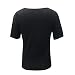 Moda Mujer impresión Bolsillo más tamaño Manga Corta Blusa Easy Top Camisa...