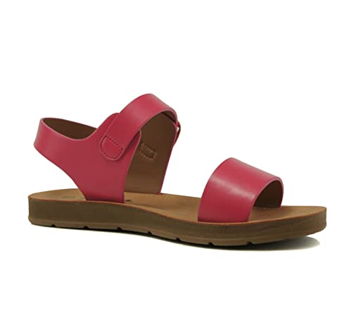 Image of Soda PLENTY ~ Women's Strappy Ankle Wrap Buckle Fashion Flat Sandals