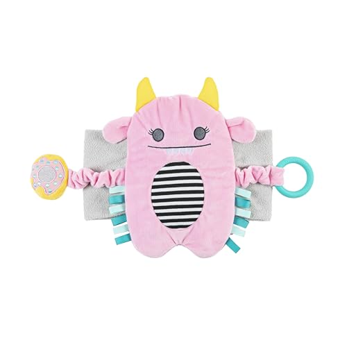 Image of Dr. Brown's Gripebelt Heated Belly Band, Soothe Baby's Tummy with Gentle Warmth and Compression, Monster, 3m+, Pink