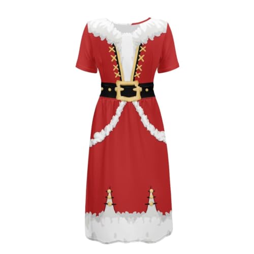 Image of Women's Summer Dresses Short Sleeve Formal Dresses with Pockets | Lightweight polyester fabric delivers cool airflow during hot summer outdoor activities