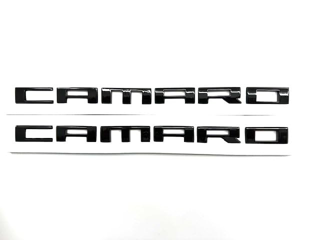 Image of 2Pcs for Camaro Badge Emblem - Set of 2 Replacement Emblems for Camaro (Black)