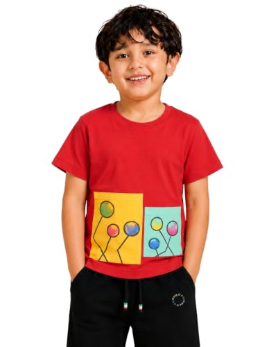 Image of Pilolo Kids Soft Cotton Lycra Pocket T-Shirt for Boy's