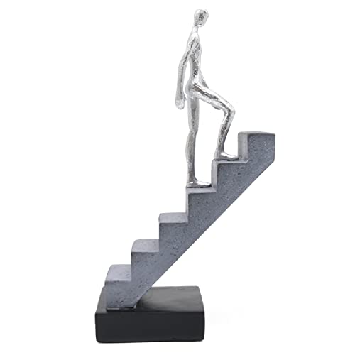 Estatua de Escalera Lukitas en Resina Plateada 11.5'' miniatura 6