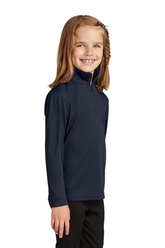 SPORT-TEK Youth PosiCharge Competitor Quarter Zip Pullover2