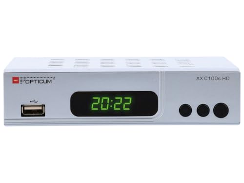 RED OPTICUM AX C100s Digitaler Kabel-Receiver HD - EPG - HDMI - USB - SCART - Coaxial Audio I Receiver für Kabelfernsehen I DVB-C Receiver silber RED OPTICUM AX C100s Digitaler Kabel-Receiver HD - EPG - HDMI - USB - SCART - Coaxial Audio I Receiver für Kabelfernsehen I DVB-C Receiver silber