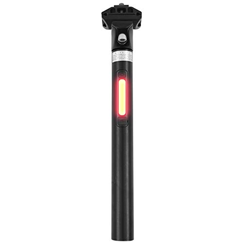 DECDEAL Espigão de selim de bicicleta Espigão de selim de bicicleta inteligente com luz de freio Esp