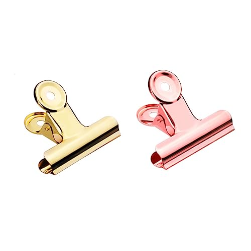 POPETPOP 10個 丸型 金属 グリップ クリップ 文具 紙幣 金属 クリップ 事務用品 紙 書類 バインダー クランプ ボール ステンレス スチール