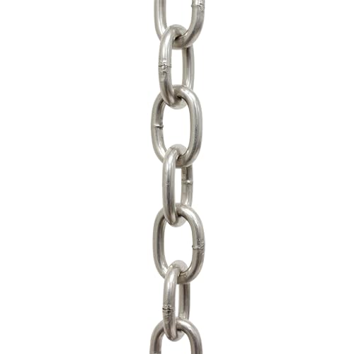 Image of RCH Hardware CH-S60-02-BN-10 Steel Chandelier Chain 5 Gauge, Brushed Nickel (10 Feet)