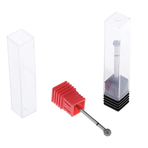 SAZ DEKOR 2x Nail Drill Bits Ball Head Diamond Rotary Burrs Cuticle Clean Manicure Bit - Image 3